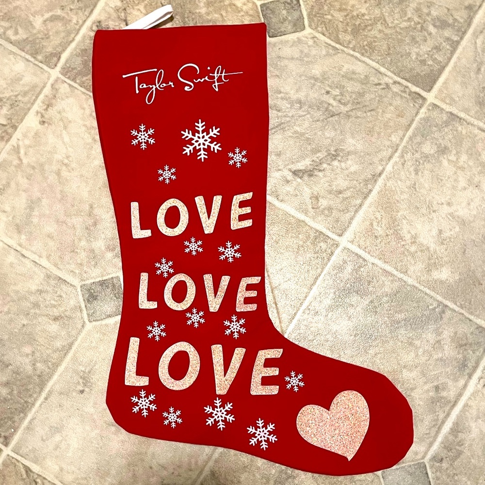 Taylor Swift Red Christmas Stocking